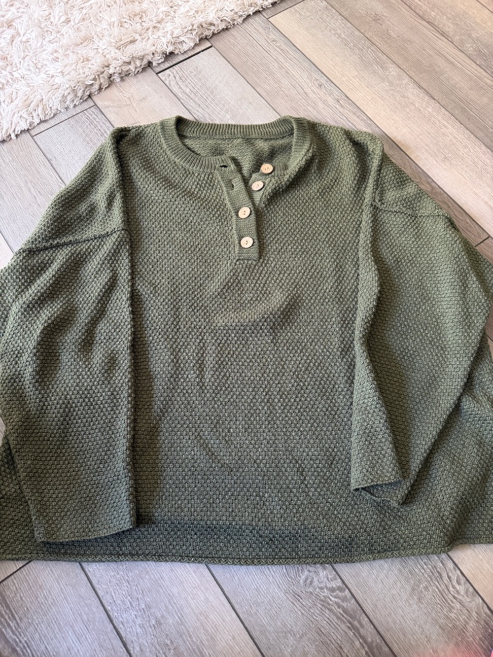 Woman’s waffle knit sweater